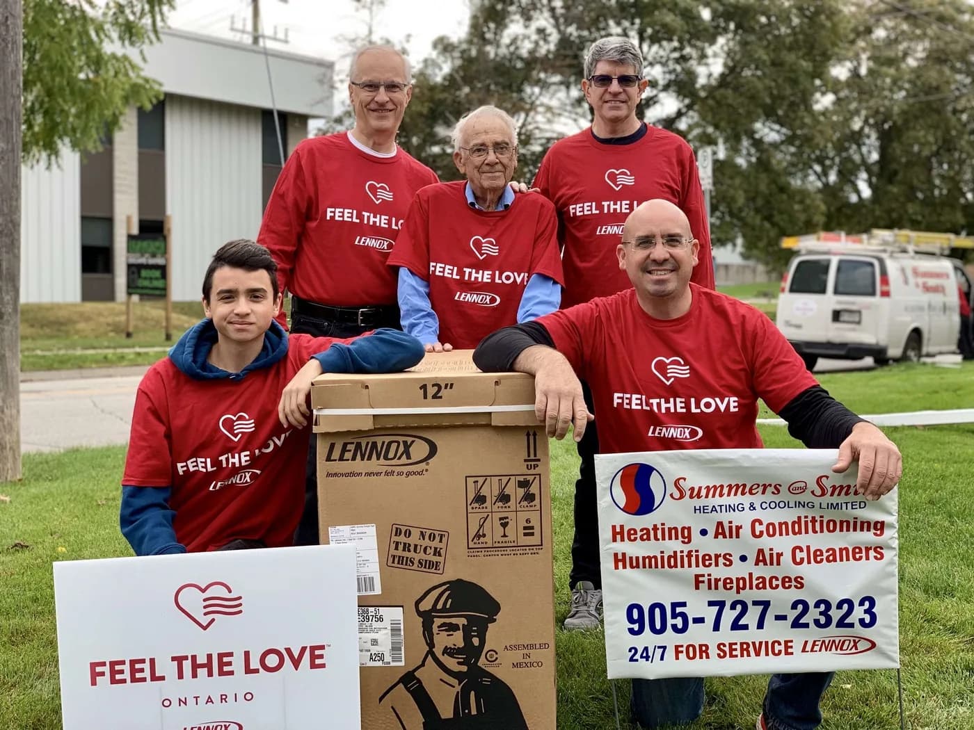 Summers & Smith taking part in the Lennox Feel the Love community installation program