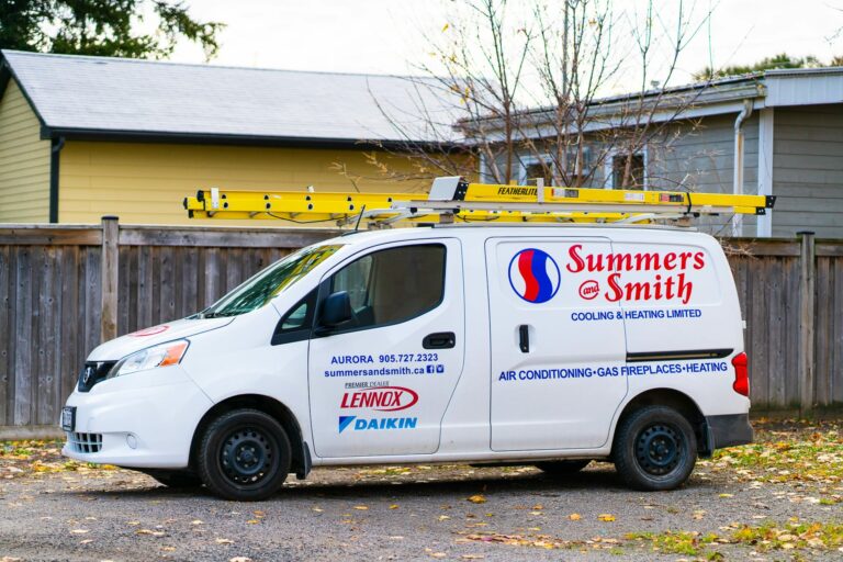 Summer and Smith installation van in East Gwillimbury